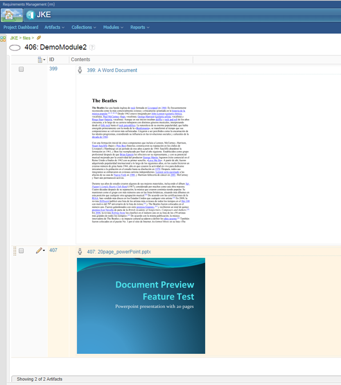 Figure 3: Inserting a file in a module